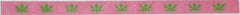 Kate Dickerson Needlepoint Collections Green Weed Leaves Sunglass Strap on Pink Needlepoint Canvas