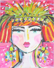 Kate Dickerson Needlepoint Collections Maren Devine Flapper Girl Needlepoint Canvas