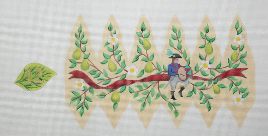 Kate Dickerson Needlepoint Collections Twelve Days Pear #12 Drummers Drumming Needlepoint Canvas