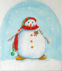 Kate Dickerson Needlepoint Collections Wendy Russell Juggling Snowman Needlepoint Canvas