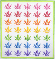 Kate Dickerson Needlepoint Collections Drake Dickerson Rainbow Weed Needlepoint Canvas