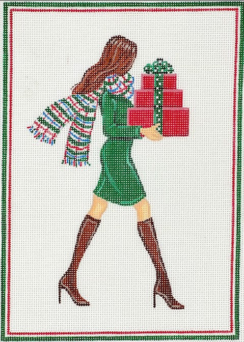 Kate Dickerson Needlepoint Collections Joanna Baker Merry Gifter Needlepoint Canvas