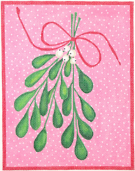 Kate Dickerson Needlepoint Collections Kate Mason Mistletoe Needlepoint Canvas