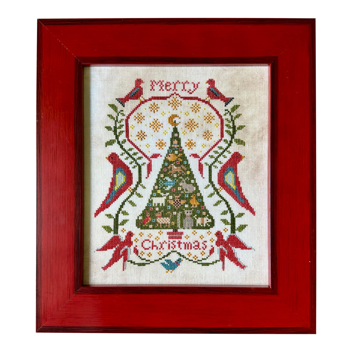Kathy Barrick Merry Christmas Cross Stitch Pattern