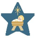 Kathy Schenkel Designs Baby Jesus Star Needlepoint Canvas