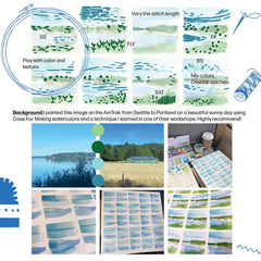 Keller Design Co Mini Watercolor Landscapes Embroidery Kit