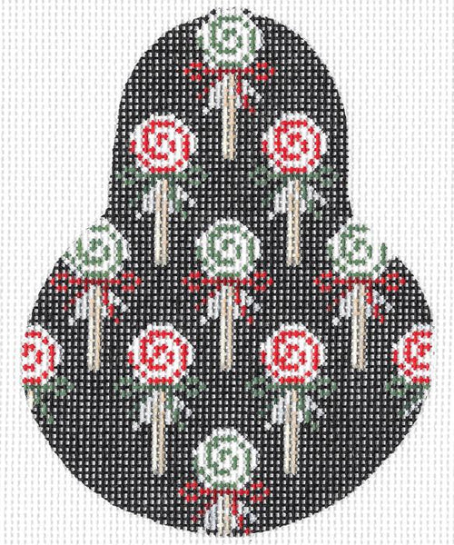 Kelly Clark Design Lollipop Pear Needlepoint Canvas