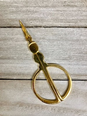 Kelmscott Designs Roly Poly Embroidery Scissors - Gold