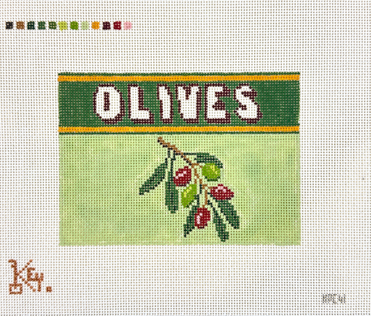 Key Point Canvases Vintage Olives Needlepoint Canvas