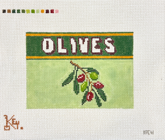 Key Point Canvases Vintage Olives Needlepoint Canvas