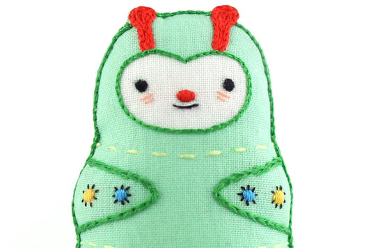 Kiriki Press Caterpillar Doll Embroidery Kit