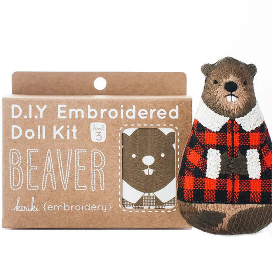 Kiriki Press Beaver Doll Embroidery Kit