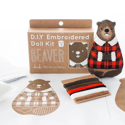 Kiriki Press Beaver Doll Embroidery Kit