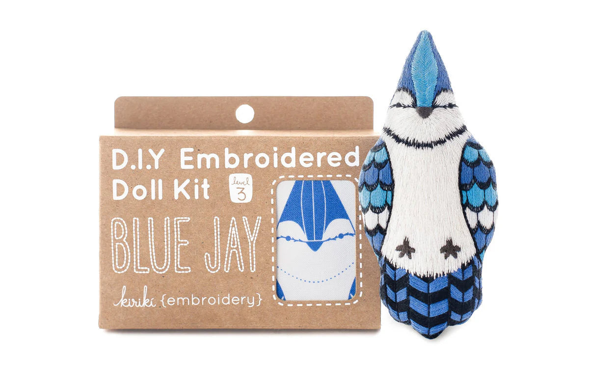 Kiriki Press Blue Jay Doll Embroidery Kit