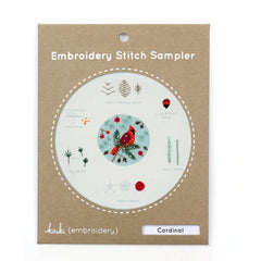 Kiriki Press Cardinal Embroidery Stitch Sampler