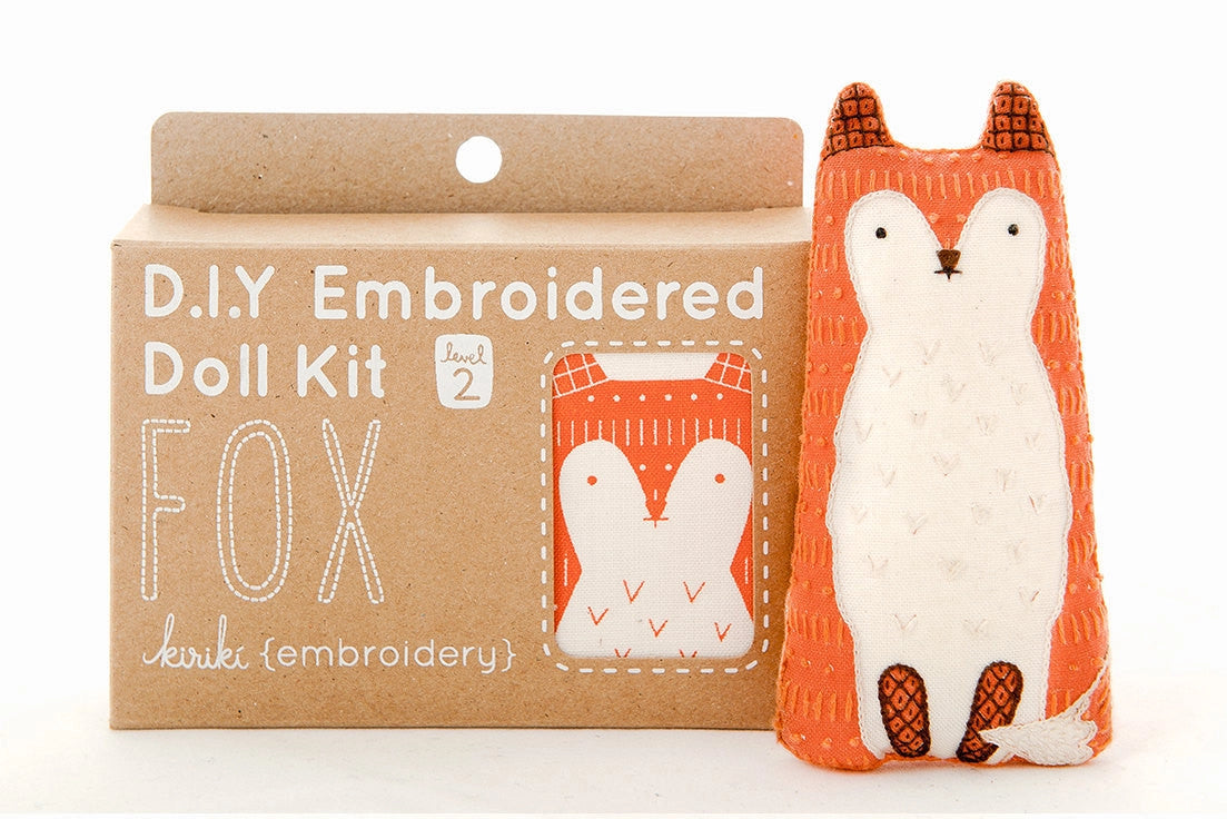 Kiriki Press Fox Doll Embroidery Kit