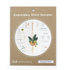Kiriki Press Hanging Plant Embroidery Stitch Sampler