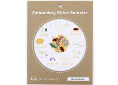 Kiriki Press Honeybees Embroidery Stitch Sampler