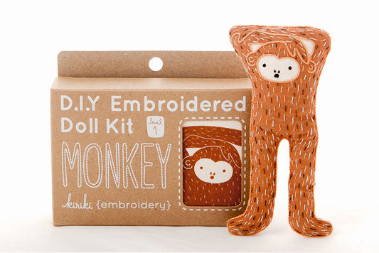 Kiriki Press Monkey Doll Embroidery Kit