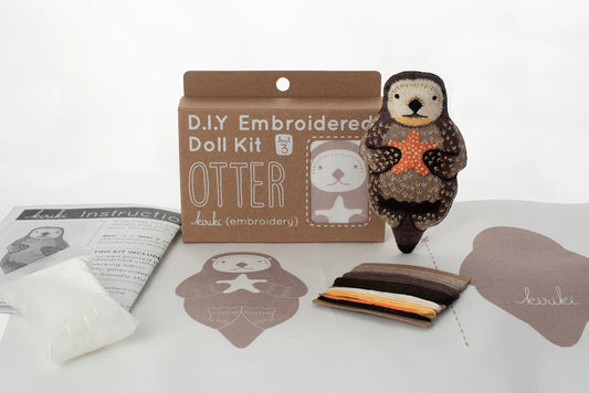 Kiriki Press Otter Doll Embroidery Kit