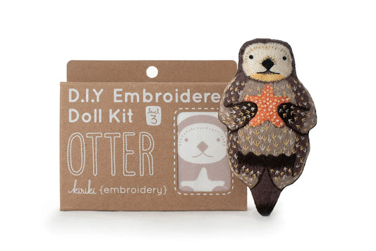 Kiriki Press Otter Doll Embroidery Kit