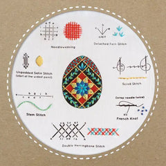 Kiriki Press Pysanky Egg Embroidery Stitch Sampler