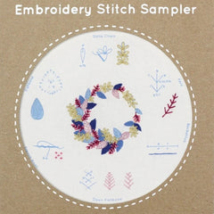 Kiriki Press Winter Wreath Embroidery Stitch Sampler