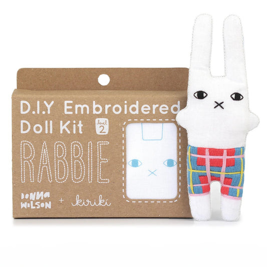 Kiriki Press x Donna Wilson Rabbie Doll Embroidery Kit