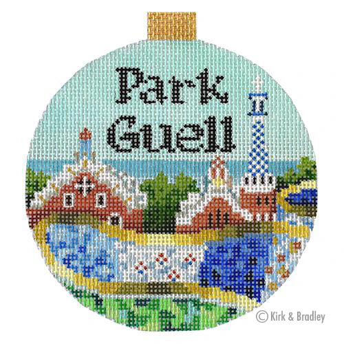 Kirk & Bradley Travel Round Park Guell Needlepoint Canvas
