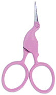 Kelmscott Designs Storklettes Embroidery Scissors - Fuschia