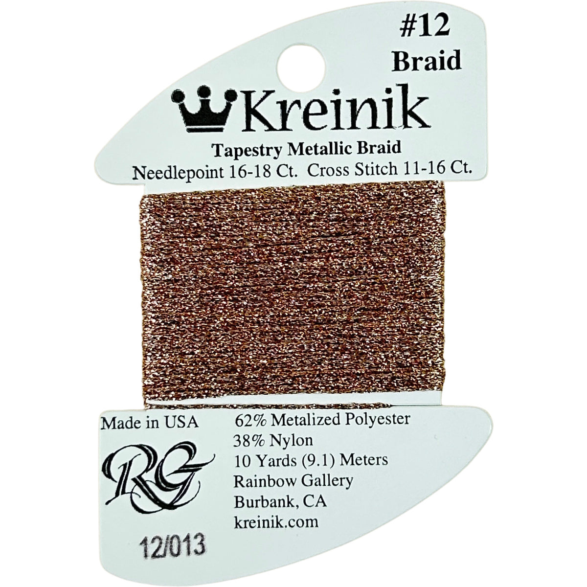 Rainbow Gallery Kreinik Braid #12 - 013 Beige