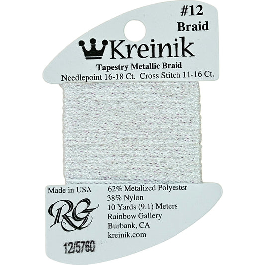 Rainbow Gallery Kreinik Braid #12 - 5760 Marshmallow