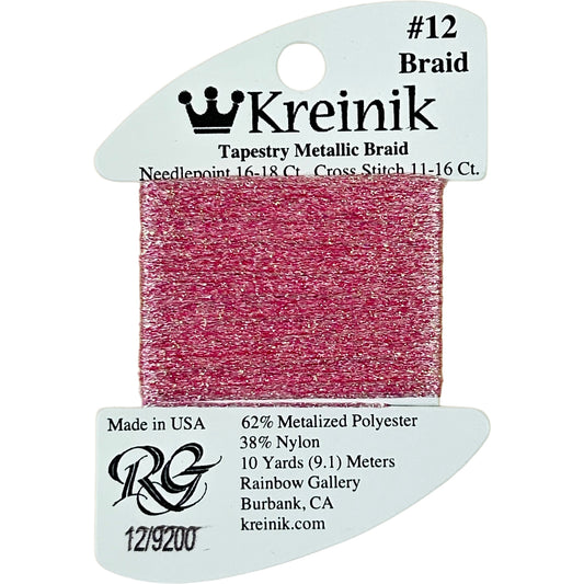 Rainbow Gallery Kreinik Braid #12 - 9200 Blossom