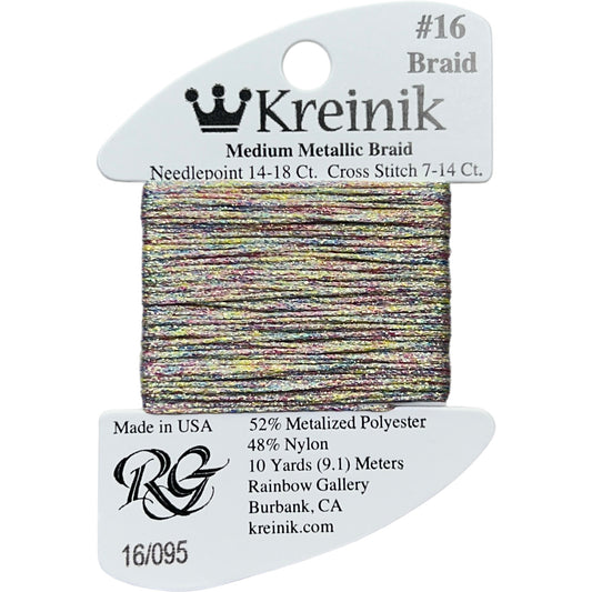 Rainbow Gallery Kreinik Medium Braid #16 - 095 Starburst