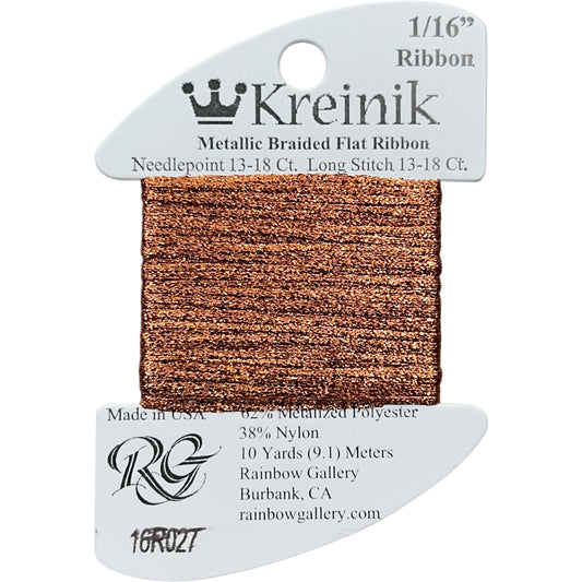 Rainbow Gallery Kreinik 1/16" Ribbon - 027 Orange