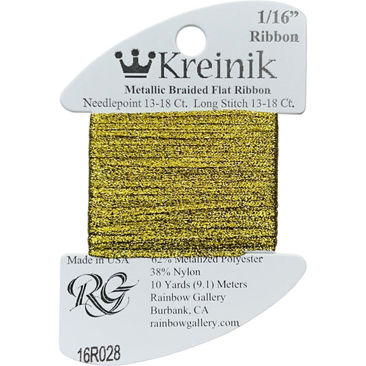 Rainbow Gallery Kreinik 1/16" Ribbon - 028 Citron