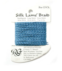 Rainbow Gallery Silk Lame Braid 13 - 014 Blue
