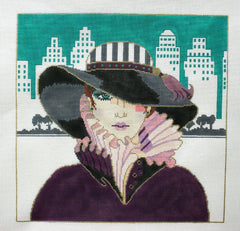 Barbara Russell Designs by Clarice Lady Chicago Needlepoint Canvas