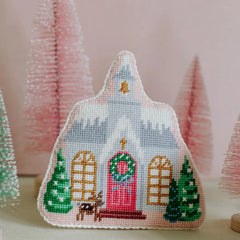 Le Point Studio Christmas Village Church Needlepoint Canvas