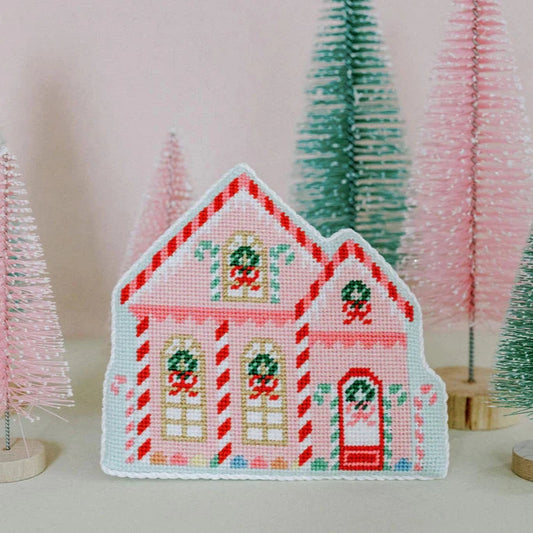 Le Point Studio Christmas Village Peppermint House Needlepoint Canvas