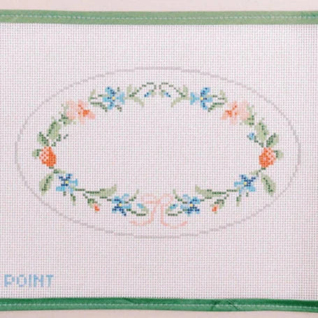 Le Point Studio Floral Wreath Needlepoint Canvas