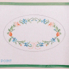 Le Point Studio Floral Wreath Needlepoint Canvas