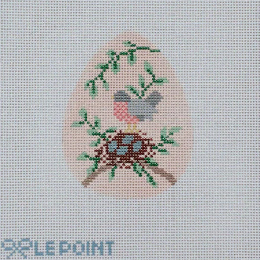 Le Point Studio Robin's Nest Egg Needlepoint Canvas