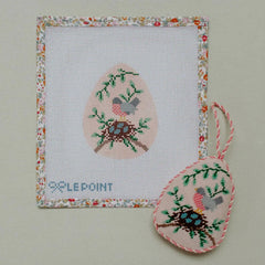 Le Point Studio Robin's Nest Egg Needlepoint Canvas