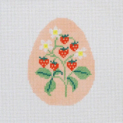 Le Point Studio Strawberry Egg Needlepoint Canvas