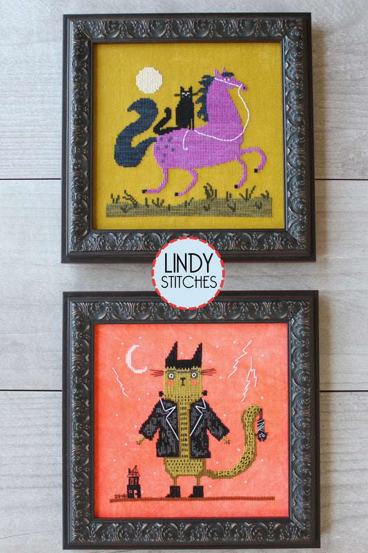 Lindy Stitches Terry Runyan Halloween Tails Cross Stitch Pattern