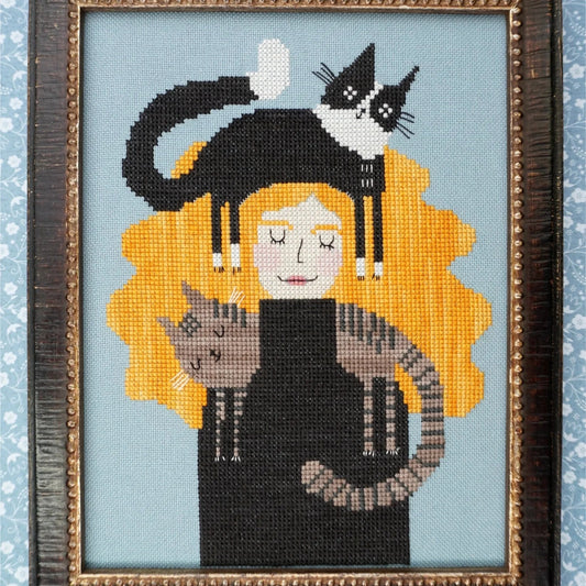 Lindy Stitches Terry Runyan Staying Warm Cross Stitch Pattern