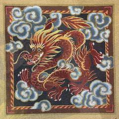 Liz Goodrick-Dillon Chinese Red Dragon Needlepoint Canvas - 13M