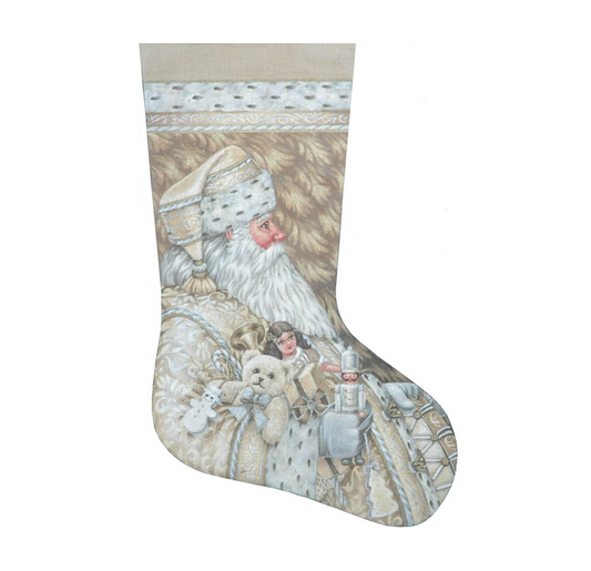 Liz Goodrick-Dillon Classic Santa Stocking Needlepoint Canvas - 18M