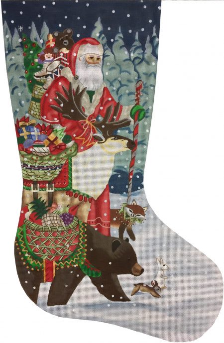 Liz Goodrick-Dillon Christmas Offerings Stocking Needlepoint Canvas